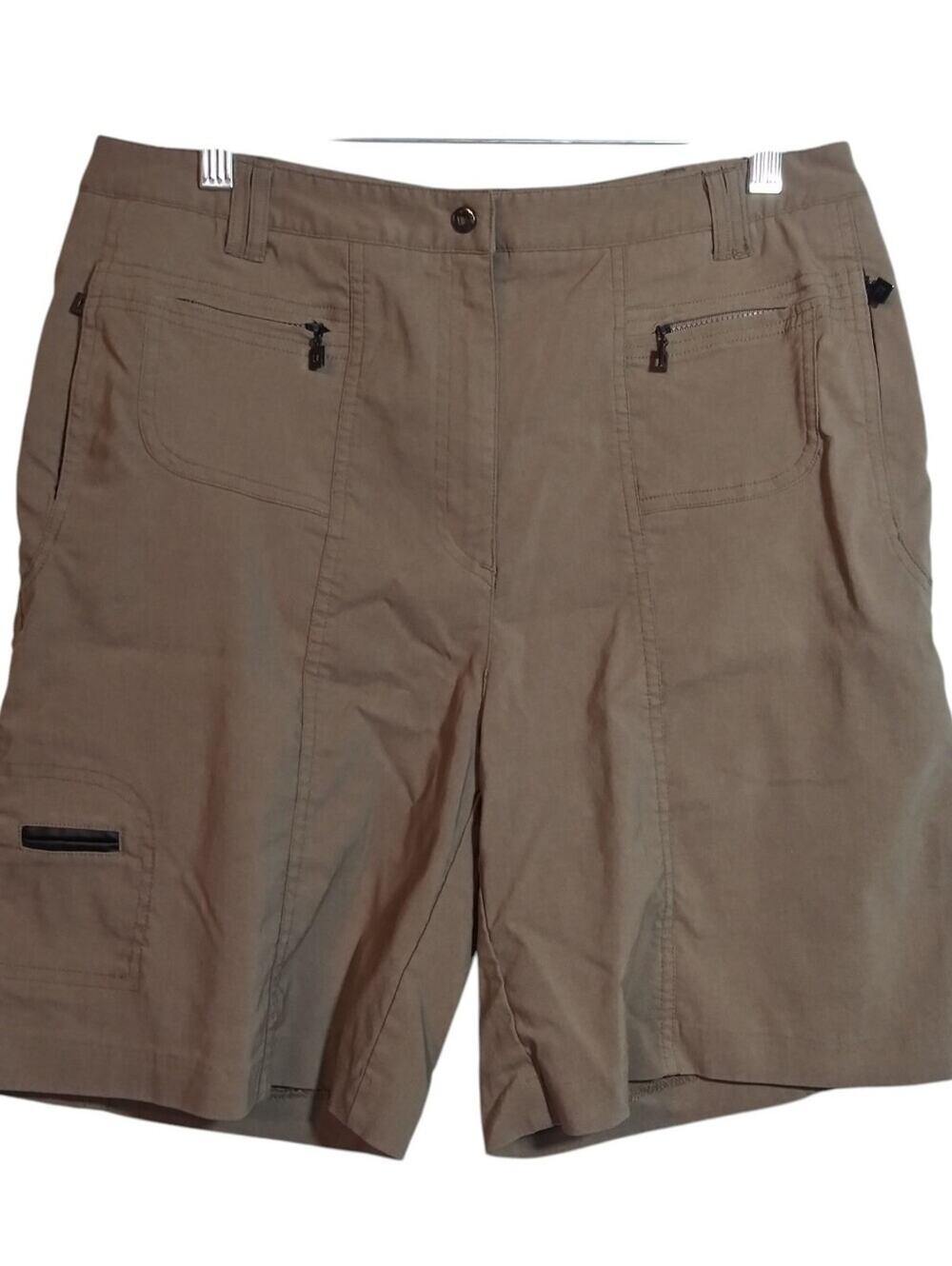 Jamie Sadock Brown Bermuda Golf Outdoor Shorts Size 12